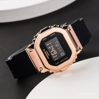 卡西歐G-SHOCK新款復古金屬防水小方塊手錶女GM-S5600PG-1/4 G-7 IsQX