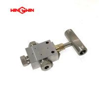 Waterjet spare parts 3-way ball valve for 1-420mpa stand hydraulic testing 3 way/2 on pressure ball valve