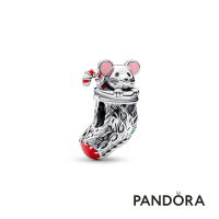 【Pandora官方直營】小鼠與聖誕襪串飾