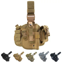 Tactical Drop Leg Pistol Detachable Equipment Thigh Above Pistol Right Hand Mohr Pistol Suitable for Glock 17, 18, 19, 26, 34