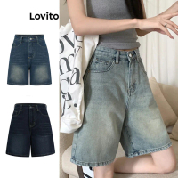 Lovito x Gladish Pocket Shorts Spring and Summer Denim Shorts for Women LNA19020 (Multi-color) Lovit