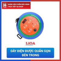 Ổ cắm điện/ Ổ cắm điện Lioa/ Ổ cắm kéo dài quay tay kiểu đĩa bay DB52-10A 2200W Max 10A 250V (dây 5m