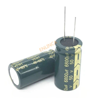 6-20pcs/lot 50V 6800UF 22*40 aluminum electrolytic capacitor 6800uf 50V 20%