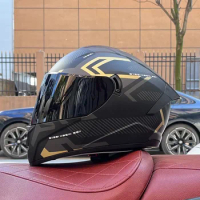Helmet Men's Motorcycle 3C Electric Car Full Face Helmet Covered Electric Car Autumn and Winter Full Face Helmet Knight Double