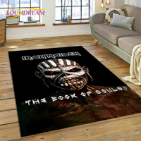 3D I-Iron M-Maiden Metal Band Area Rug,Carpet Rug for Living Room Bedroom Sofa Doormat Decoration, Kids Play Non-slip Floor Mat