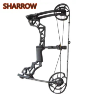 1Pc Archery Catapult Steel Ball Bowfishing Dual-use Compound Bow 40-60lbs Adult Adjustable For Outdoor Hunting Shooting Training