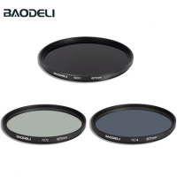 BAODELI Filtro Nd 2 4 8 Filter 49 52 55 58 62 67 72 77 82 Mm for Canon m50 90d 250d Nikon d3500 coolpix p900 p1000 Sony a6000