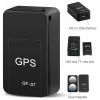 GPS Tracker Kereta, Saiz Mini, GF-07 Magnetik, Penjejakan Masa Nyata, Anti-Mount, dengan Kedudukan M
