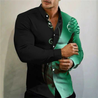 7 color men's shirts 3D printing Hawaiian clothing fashionable leisure daily shopping oversized size comfortable fabric