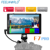 FEELWORLD F7 PRO 7" IPS Touch Screen Camera Field Monitor HDMI 4K 60Hz 3D LUT 1920x1200 IPS