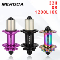 MEROCA disc brake Mtb Hub 32 Hole Bearing Mountain Bike Freehub Front Rear Hub 32h Noisy Cube Bicycle Bushings 11 10 9 8 7 Speed