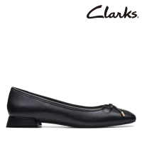 【Clarks】女鞋 Ubree15 Step 可愛皮繩蝴蝶結梯形跟娃娃鞋(CLF74856D)