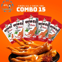 Combo 15 gói chân gà 2 chân cay 58g Tap food giòn ngon đậm vị, ăn vặt sunrise shop Chua banh trang