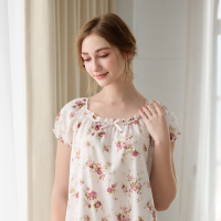 Rosemaid 羅絲美 - 玫瑰花園100%純棉短袖洋裝睡衣【R4118】