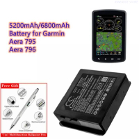 GPS Navigator Battery 7.4V/5200mAh/6800mAh 361-00055-00, 010-11756-04 for Garmin Aera 795, 796