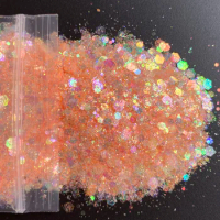 50g Bag Bright Chunky Glitter Iridescent Opal Nail Sequins Epoxy Resin Craft Flakes For Tumblers DIY Creativity
