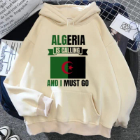 Algeria hoodies women long sleeve top Winter anime streetwear sweater women long sleeve top Hood