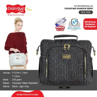 Dialogue Baby Cooler Bag Glamour Series DGC1026 – Tas Pendingin ASI & Makanan Bayi Praktis | Stylish