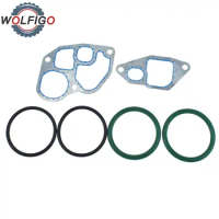 for 1994.5-2003 Ford 7.3L Powerstroke Oil Cooler Gasket O-ring Kit F4TZ-6A636-A 1C3Z6A642AA F7TZ-6A636-AAA