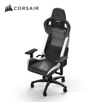 CORSAIR 海盜船 T1 RACE V2 皮革電競椅-黑+白(含安裝) /CF-9010060-WW