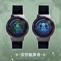 Anime Game Impact Neuvillette LED Digital Touch Screen Luminous Watch Waterproof Simple Silicone Anime Ayato Electronic Watch