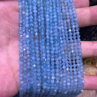 Natural Topa z Beads,3mm Faceted Round Spacer beads,Gem stone faceted seed beads,Tiny Beads,15.5"/string