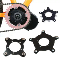 104/130 BCD E-Bike Chain Wheel Adapter Aluminium Alloy Durable Easy to Install Electric Bicycle Motor Chainring Adapter