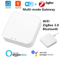 Zigbee 3.0 Gateway HUB Wireless Tuya Multi-mode WiFi Bluetooth Smart Life Home Bridge Remote Control Work With Alexa Google Home