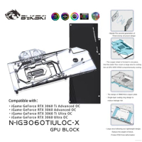 Bykski N-IG3060TIULOC-X PC water cooling GPU cooler video Graphics Card Water Block for Colorful IGame RTX3060 Ti Advanced Ultra