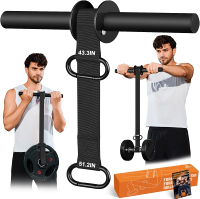 Forearm Strengthener and Wrist Roller 43.3 inch Or 51.2 inch Ultra Strong Nylon Webbing Forearm Exer