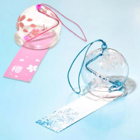 Lonceng Angin Kaca Wind Bells Hiasan Untuk Hadiah Lonceng Angin Genta Nada Kaca Gantung Angin