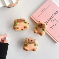 Earphone Case for AirPods Pro Cute Cartoon Capybara Turtle Headphone Case for AirPods 1 2 3 Pro 2rd Soft Silicone Protect Cover