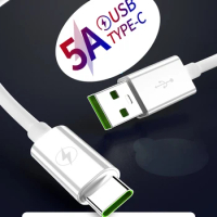 Fast Charge 5A USB Type C 3A MICRO Cable For Samsung S20 S9 S8 Xiaomi Huawei P30 Pro Mobile Phone Charging Wire Cable