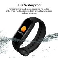 2024 Smart Bracelet Multi-Function Heart Rate Blood Pressure Monitor Step Music Sleep Monitoring M6 Smart Fitness Sports Watch
