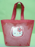 【震撼精品百貨】Hello Kitty 凱蒂貓~KITTY網狀手提袋肩背包『紅大臉』