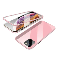 【BOTYE】iPhone 11 Pro Max 6.5吋 萬磁王單面玻璃糖果系列實色手機保護殼