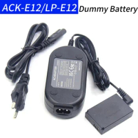 DR-E12 DC Coupler LP-E12 Dummy Battery&amp;ACK-E12 CA-PS700 AC Power Adapter Charger for Canon EOS-M EOS-M2 EOS M10 M50 M100 Camera