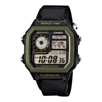 【CASIO 卡西歐】方形世界時間地圖中性錶(AE-1200WH/AE-1200WHB)