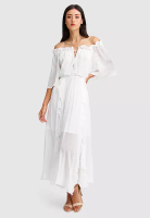 Belle & Bloom Amour Amour Ruffled Midi Dress