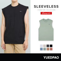 ♕Yuedpao Signature Sleeveless ผ้าหนาทรงสวย ยับยากรีดง่าย เสื้อยืดเปล่าแขนกุด Sleeveless 8 สี♪