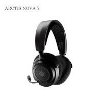 【最高折200+跨店點數22%回饋】SteelSeries 賽睿 Arctis Nova 7 無線耳機麥克風 黑色
