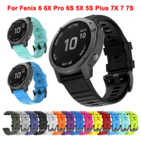 20 22 26mm Bracelet for Garmin fenix 6X 6 Pro 5X 5S Plus 5 3HR 945 935 Watch strap Quick Fit For fenix 7X 7 7S Smart watch Band
