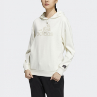 adidas 上衣 女款 長袖上衣 帽T 運動 亞規 GFX HOODY 白 HZ2994