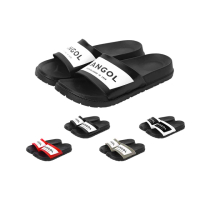 【KANGOL】袋鼠 方框LOGO防水拖鞋 61551621(防水鞋 海灘鞋)