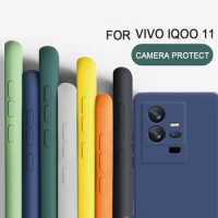 For Vivo IQOO 11 Pro Shockproof Square Liquid Silicon TPU Phone Case for Vivo IQOO 11/IQOO 10 10 Pro/IQOO 9 9 Pro/IQOO 8 8 Pro