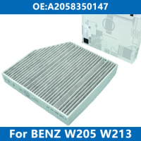 Car Cabin Filter Air Conditioner A2058350147 For Mercedes Benz W205 W206 W213 X253 C E GLC C180 C200d C300 43 E220d E300 GLC220d