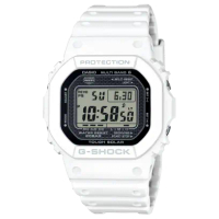 【CASIO 卡西歐】G-SHOCK 電波 太陽能電力 日本製造 經典方型 亮白 GW-5000HS-7