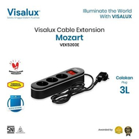 Visalux Kabel Extension Mozart - 3L (Colokan 3 Lubang) (MOZ-VEK5203E) 2 meter