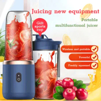 6blade Portable Blender Mini Juicer Cup Extractor Smoothie USB Charging Fruit Squeezer Blender Food Mixer Ice Crusher Portable J