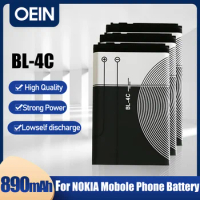 New BL-4C 3.7V 890mAh Lithium Polymer Phone Battery BL4C BL 4C For Nokia 6100 6125 6136 6170 6300 6301 6102i 6170 7705 7200 7270